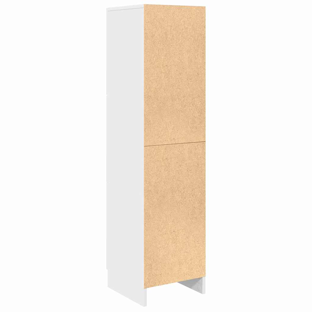 Hoge Kast Wit 31,5x32x124 cm Gelaagd Hout