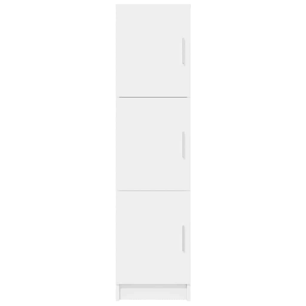 Hoge Kast Wit 31,5x32x124 cm Gelaagd Hout