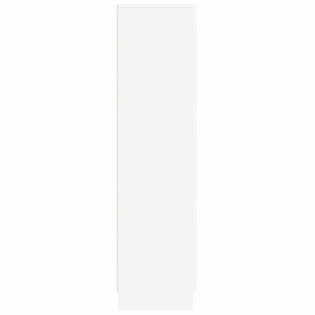 Hoge Kast Wit 31,5x32x124 cm Gelaagd Hout