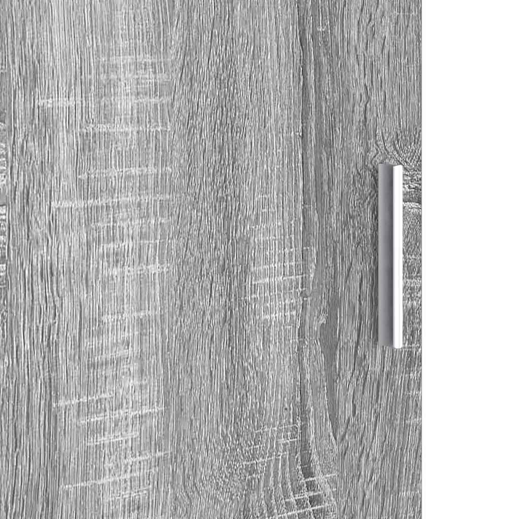 Highboard Grijs Sonoma 31,5x32x124 cm Gelaagd hout