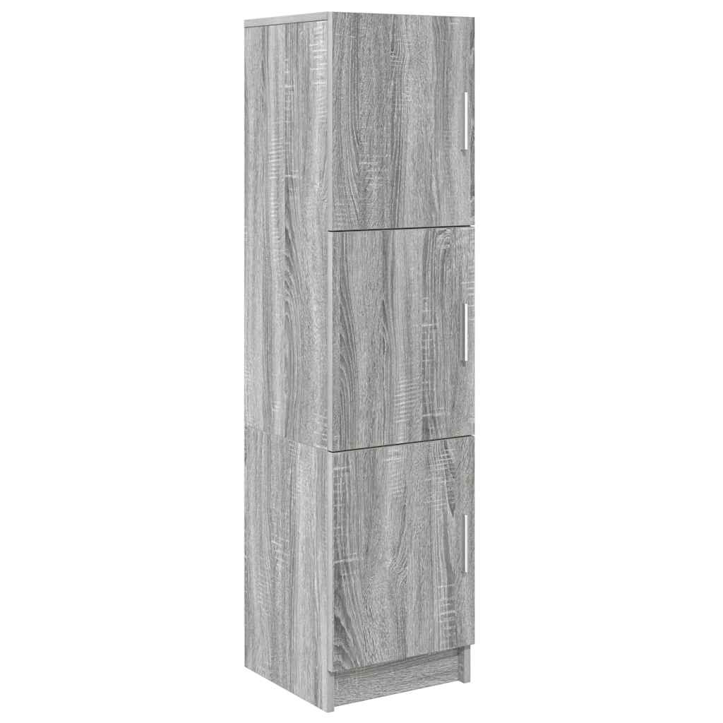 Highboard Grijs Sonoma 31,5x32x124 cm Gelaagd hout