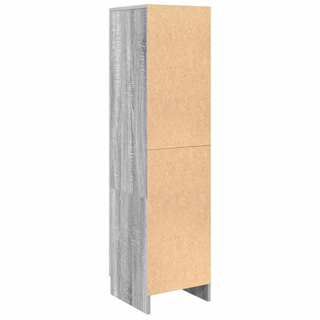 Highboard Grijs Sonoma 31,5x32x124 cm Gelaagd hout