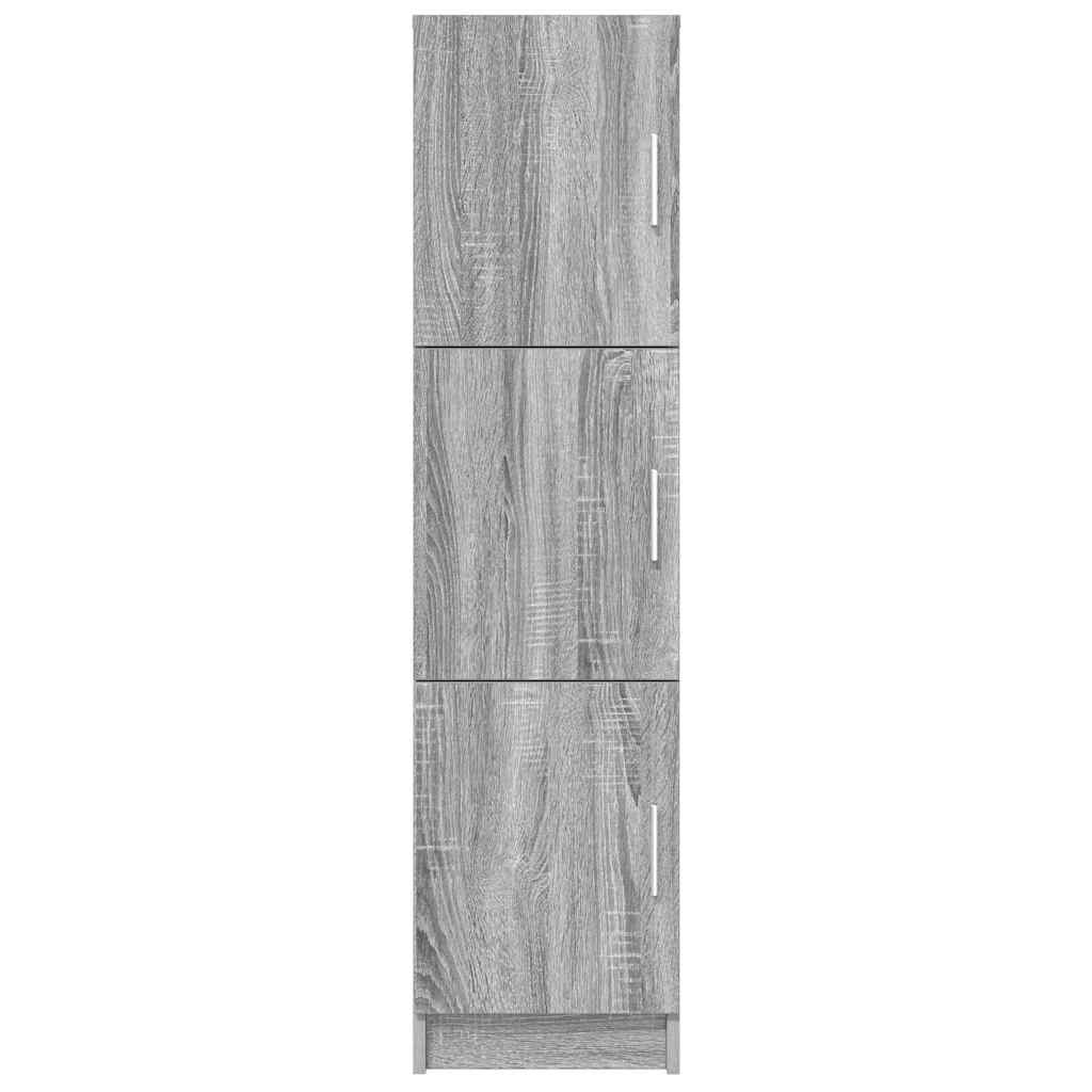 Highboard Grijs Sonoma 31,5x32x124 cm Gelaagd hout