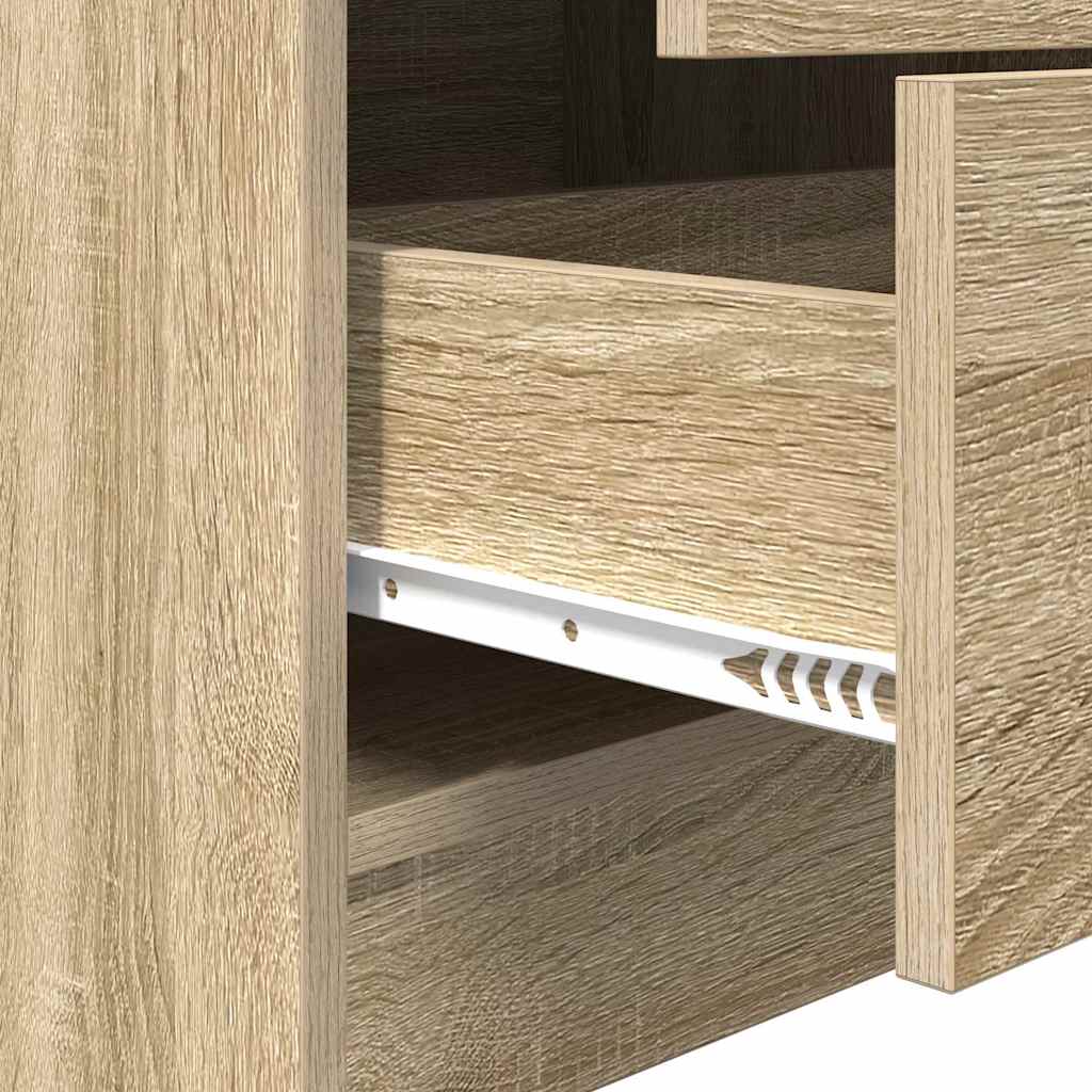 Highboard in Sonoma Eik 45,5x34x127 cm Gelaagd hout