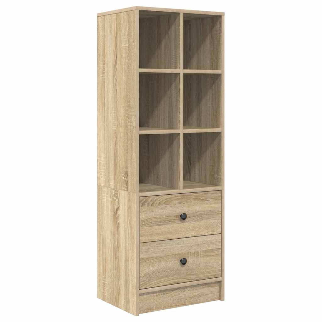 Highboard in Sonoma Eik 45,5x34x127 cm Gelaagd hout