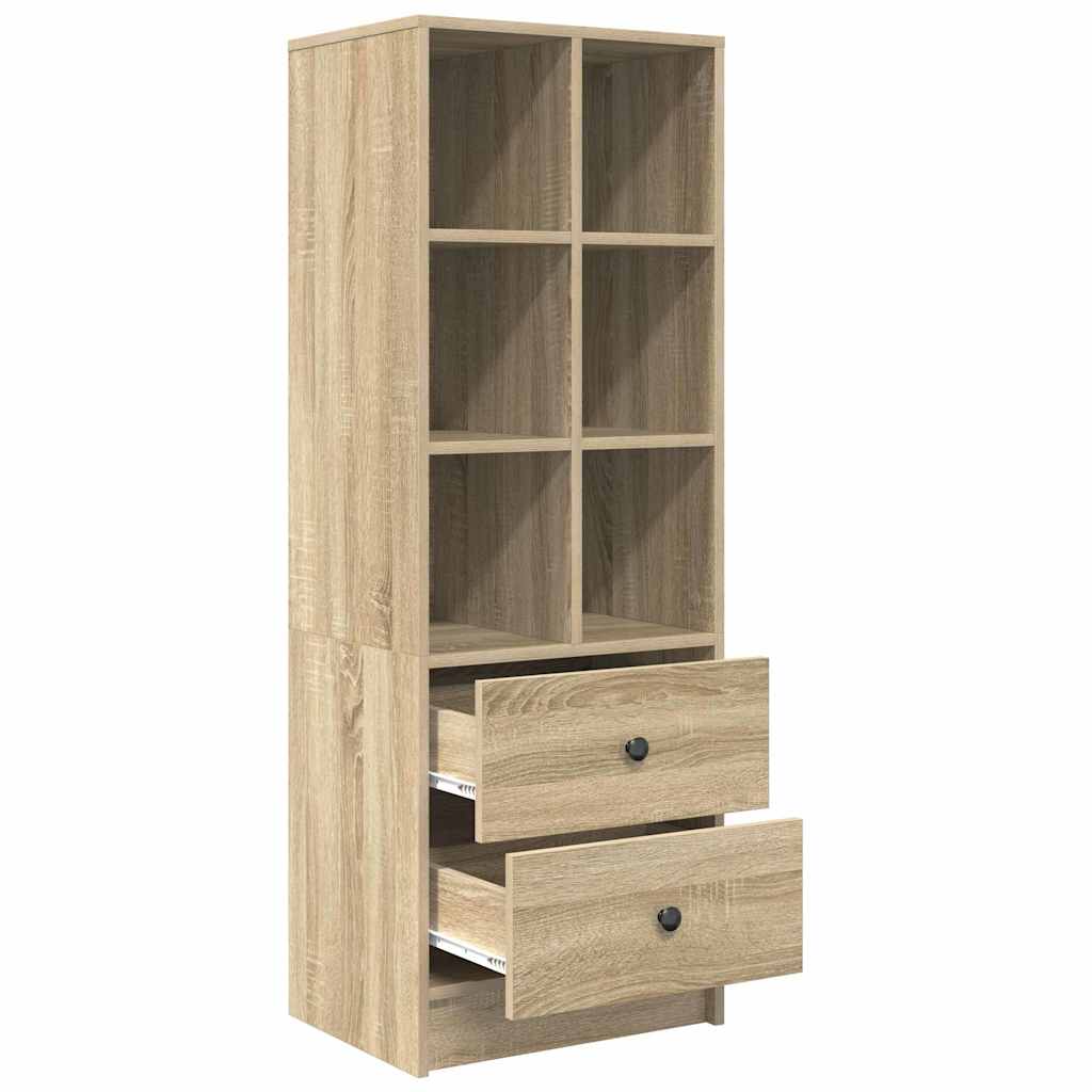 Highboard in Sonoma Eik 45,5x34x127 cm Gelaagd hout
