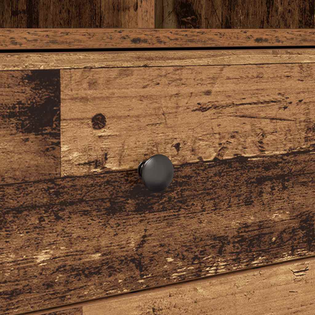 Highboard Oud Hout 45,5x34x127 cm Gelaagd hout