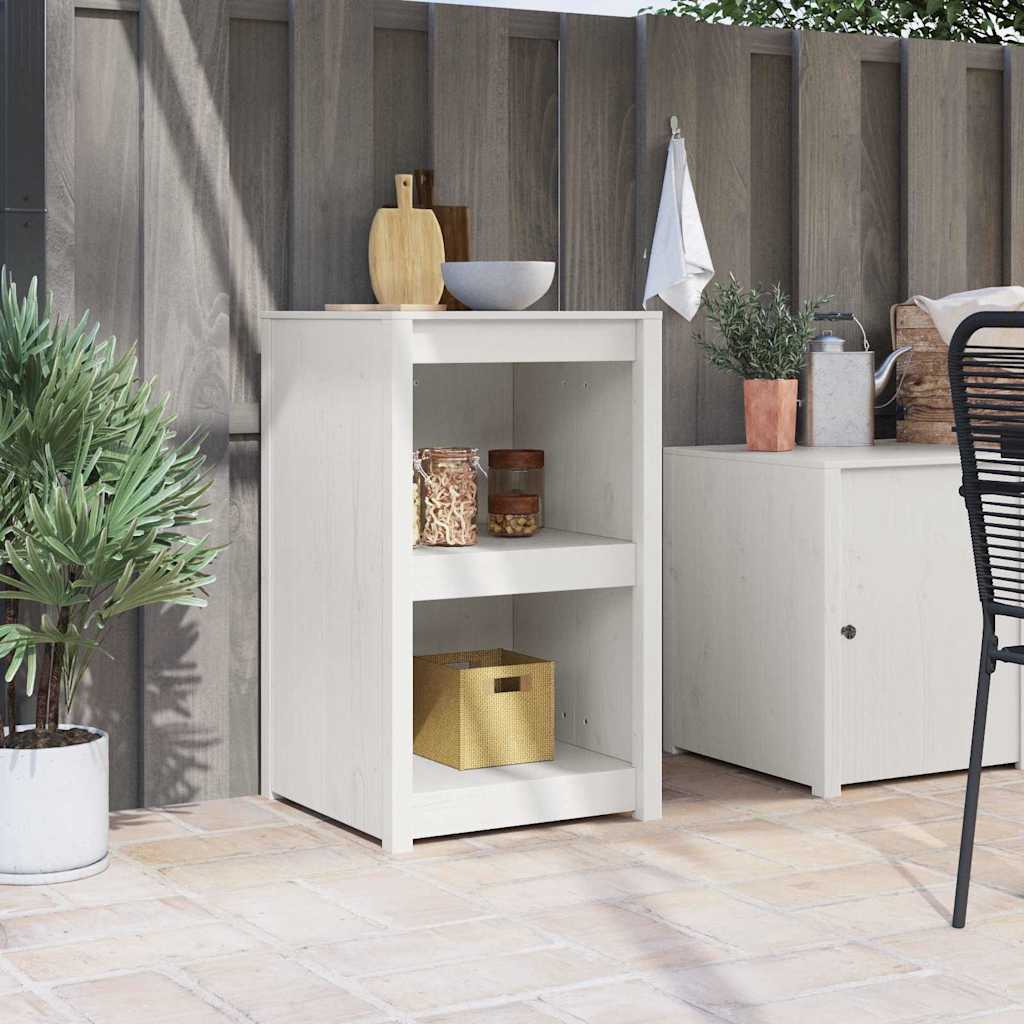 Keukenkast met plank Wit 55 x 55 x 92 cm Massief grenenhout