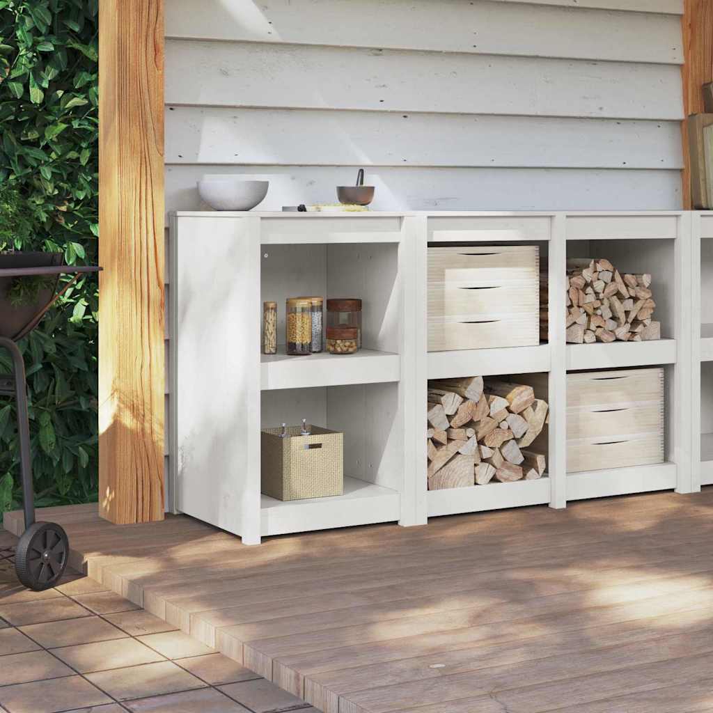 Keukenkast met plank Wit 55 x 55 x 92 cm Massief grenenhout