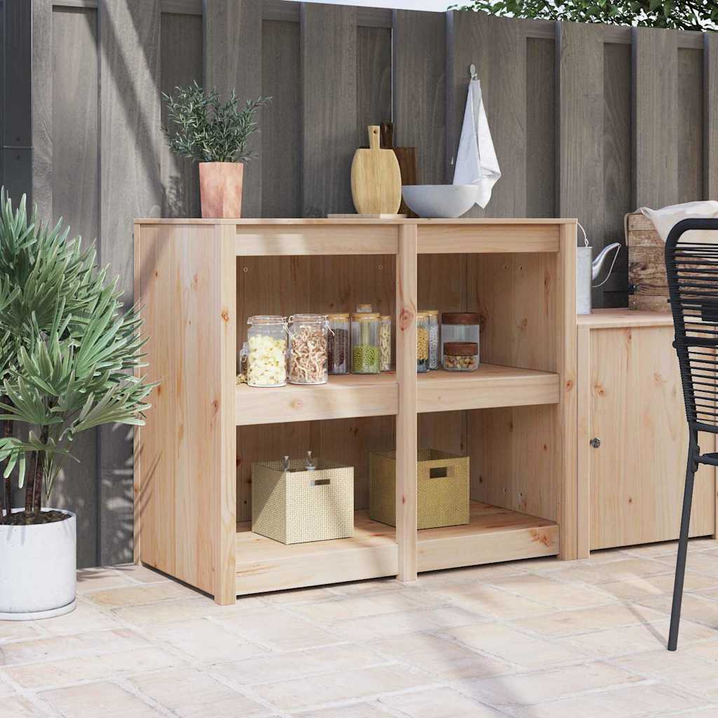 Keukenkast met plank Bruin 106 x 55 x 92 cm Massief grenenhout