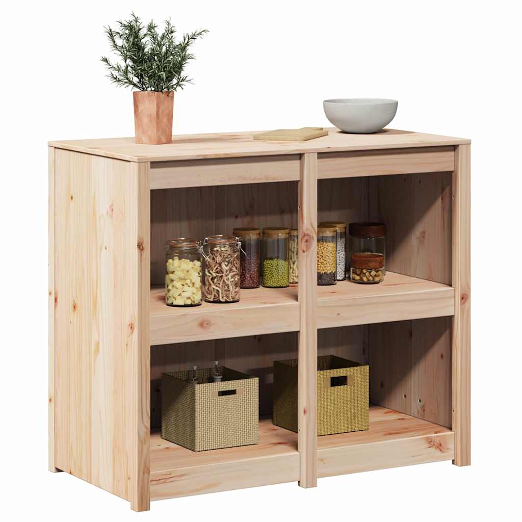 Keukenkast met plank Bruin 106 x 55 x 92 cm Massief grenenhout
