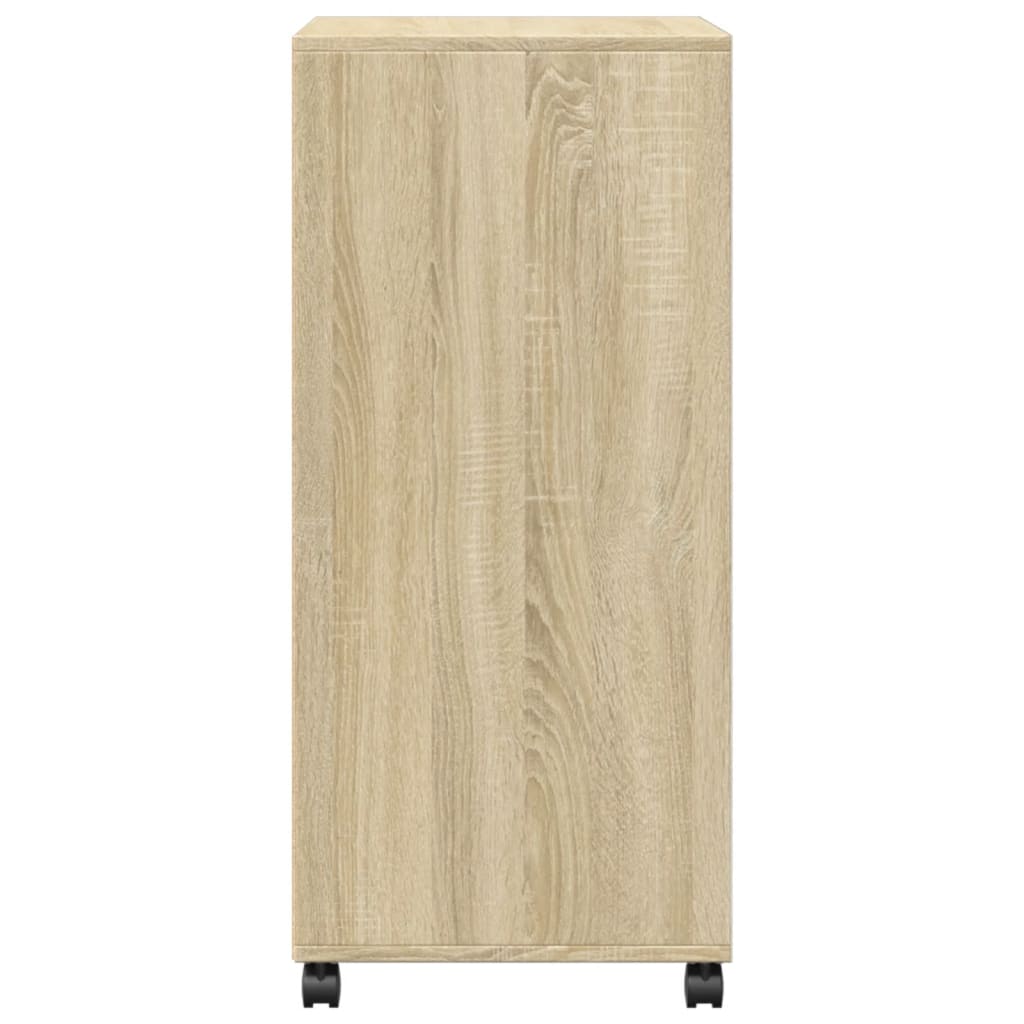 Rolkast 55x40x91 cm bewerkt hout sonoma eikenkleurig