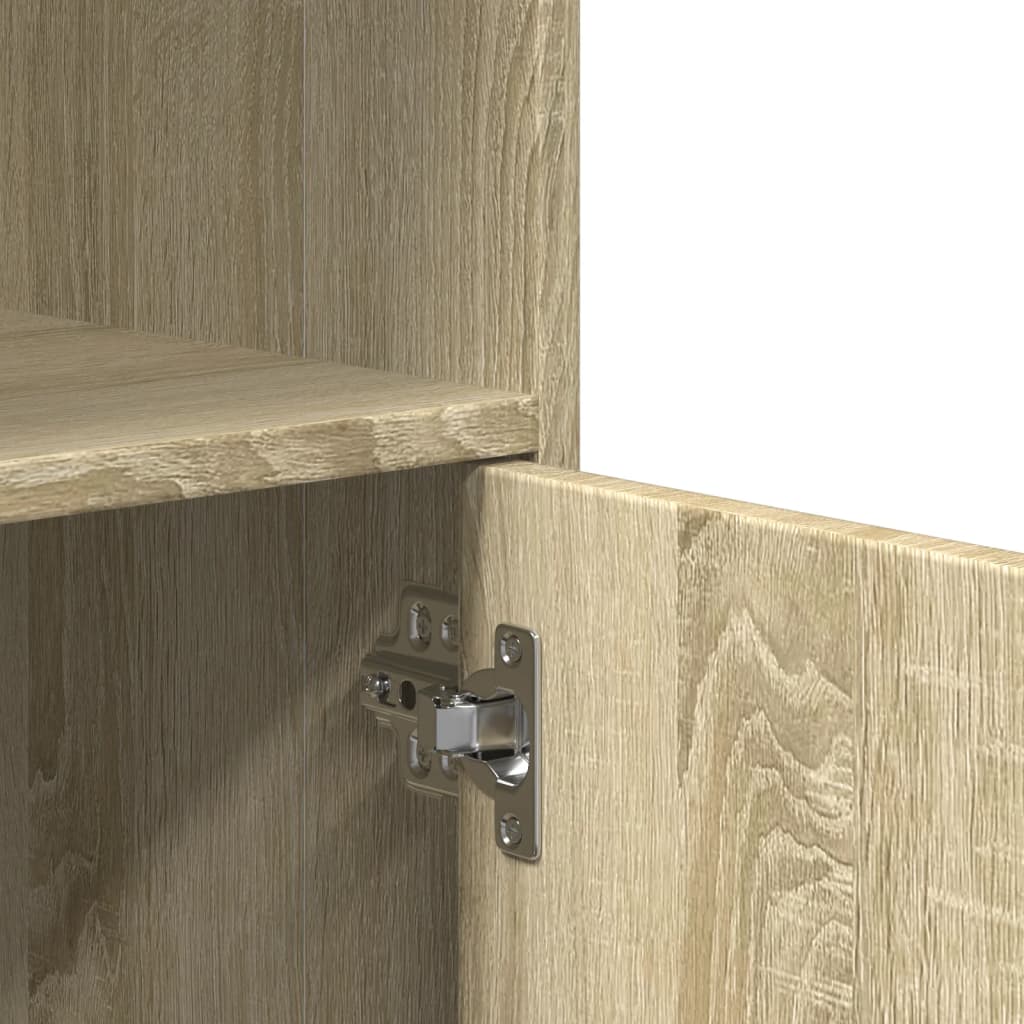 Rolkast 55x40x91 cm bewerkt hout sonoma eikenkleurig