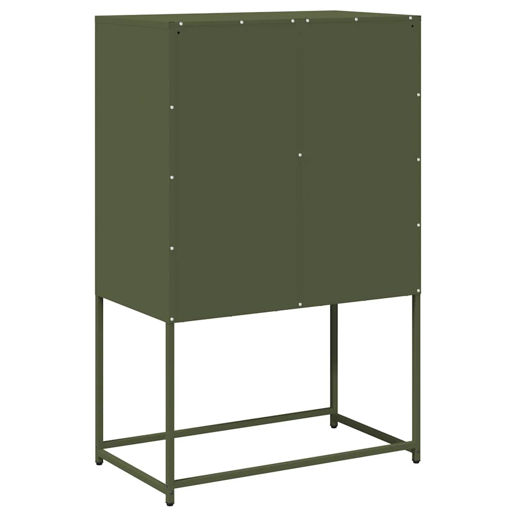 Hoge kast 68x39x107 cm staal olijfgroen