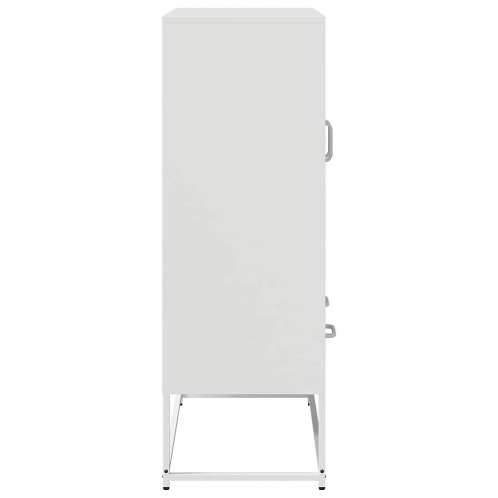 Hoge kast 68x39x111,5 cm staal wit