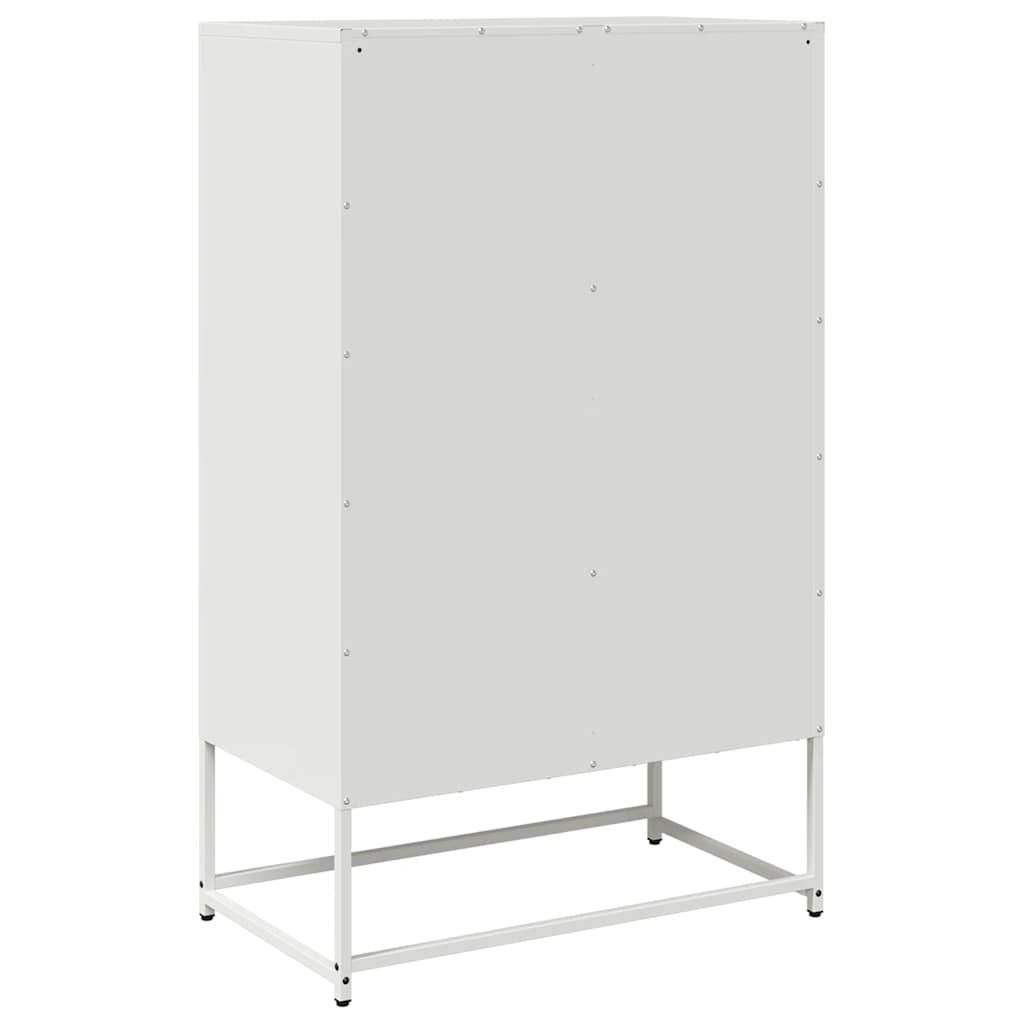 Hoge kast 68x39x111,5 cm staal wit