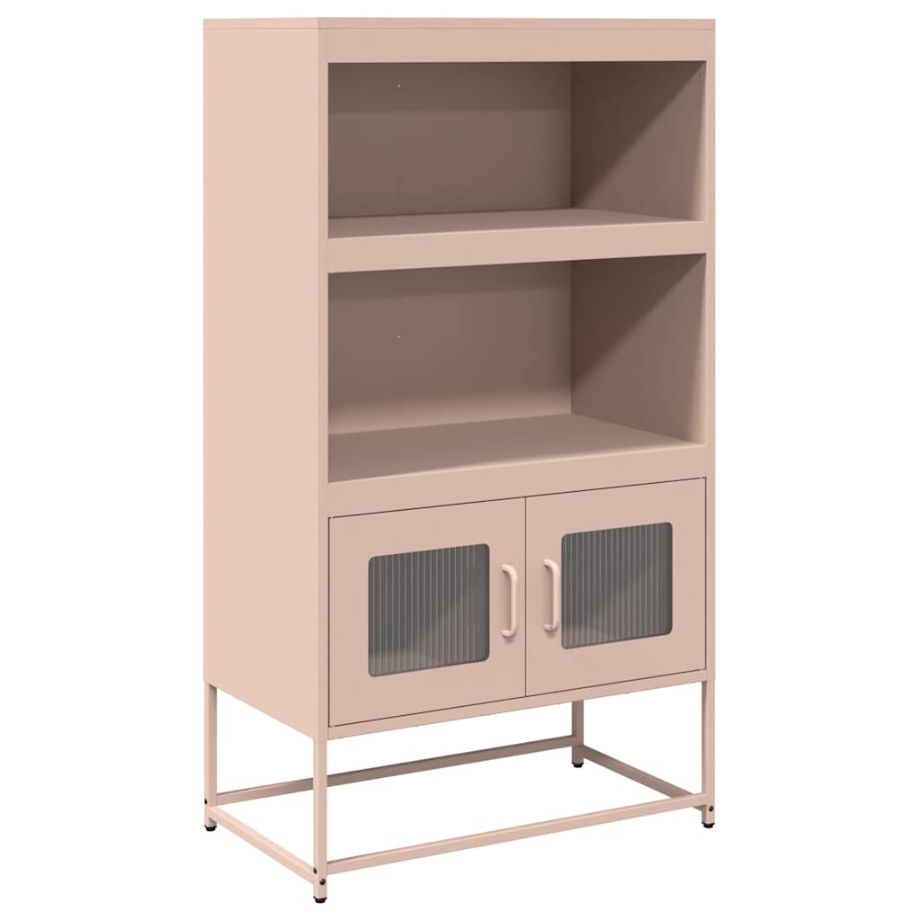 Hoge kast 68x39x123 cm staal roze