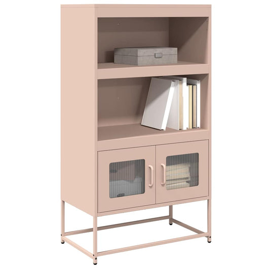 Hoge kast 68x39x123 cm staal roze