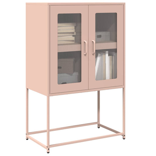 Hoge kast 68x39x107 cm staal roze