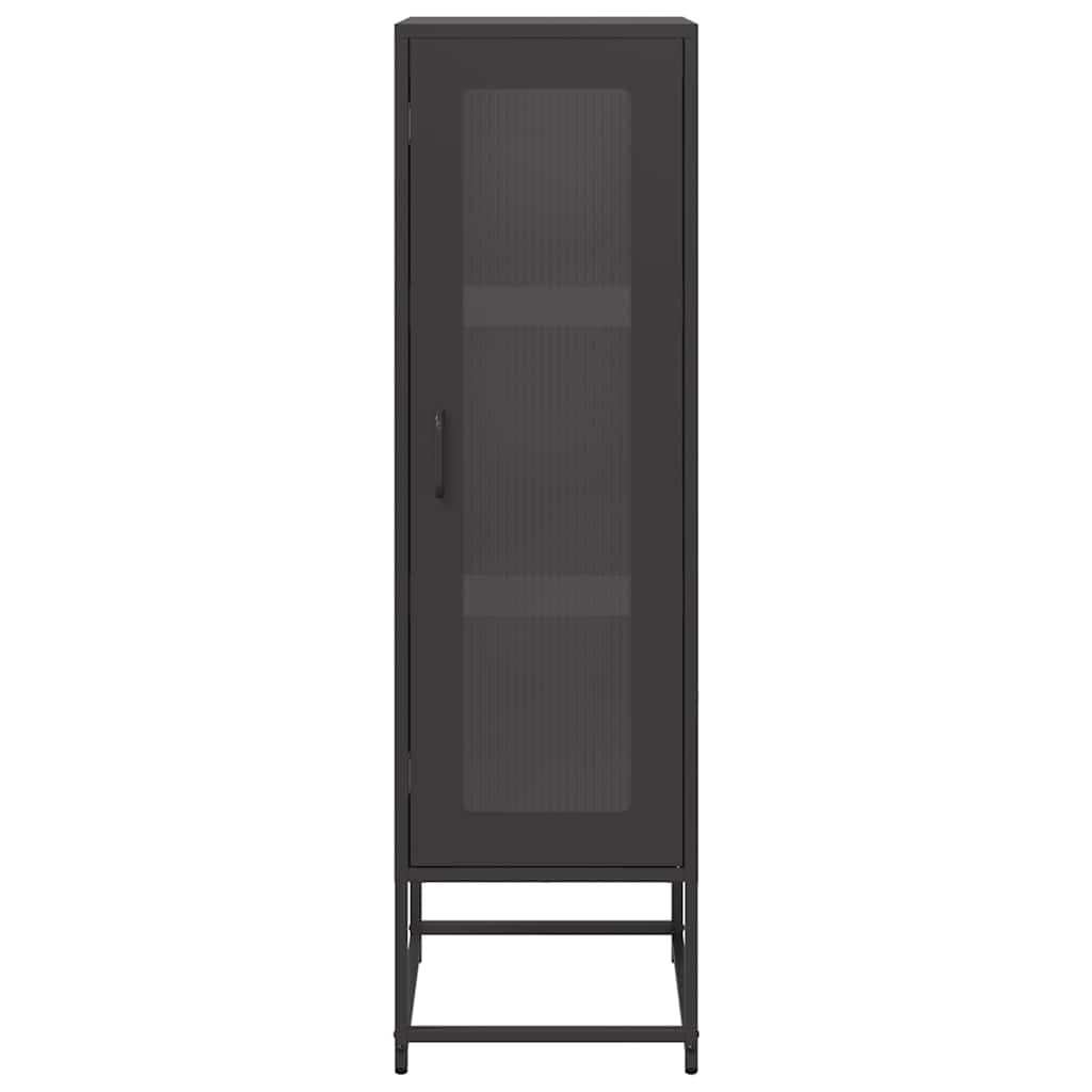 Hoge kast 36x39x123 cm koudgewalst staal zwart