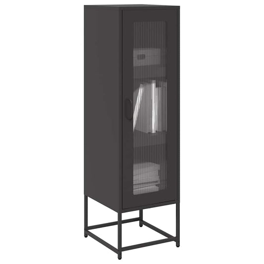 Hoge kast 36x39x123 cm koudgewalst staal zwart
