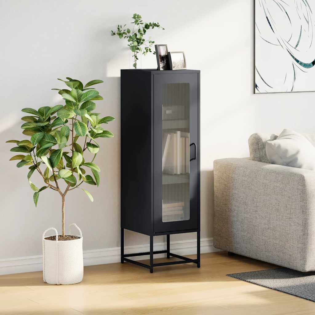 Hoge kast 36x39x123 cm koudgewalst staal antracietkleurig