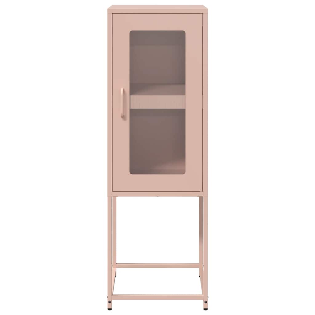 Dressoir 36x39x107 cm koudgewalst staal roze