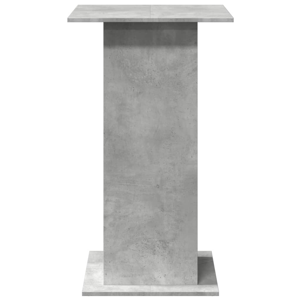 Bartafel met opbergruimte 60x60x102 cm bewerkt hout betongrijs
