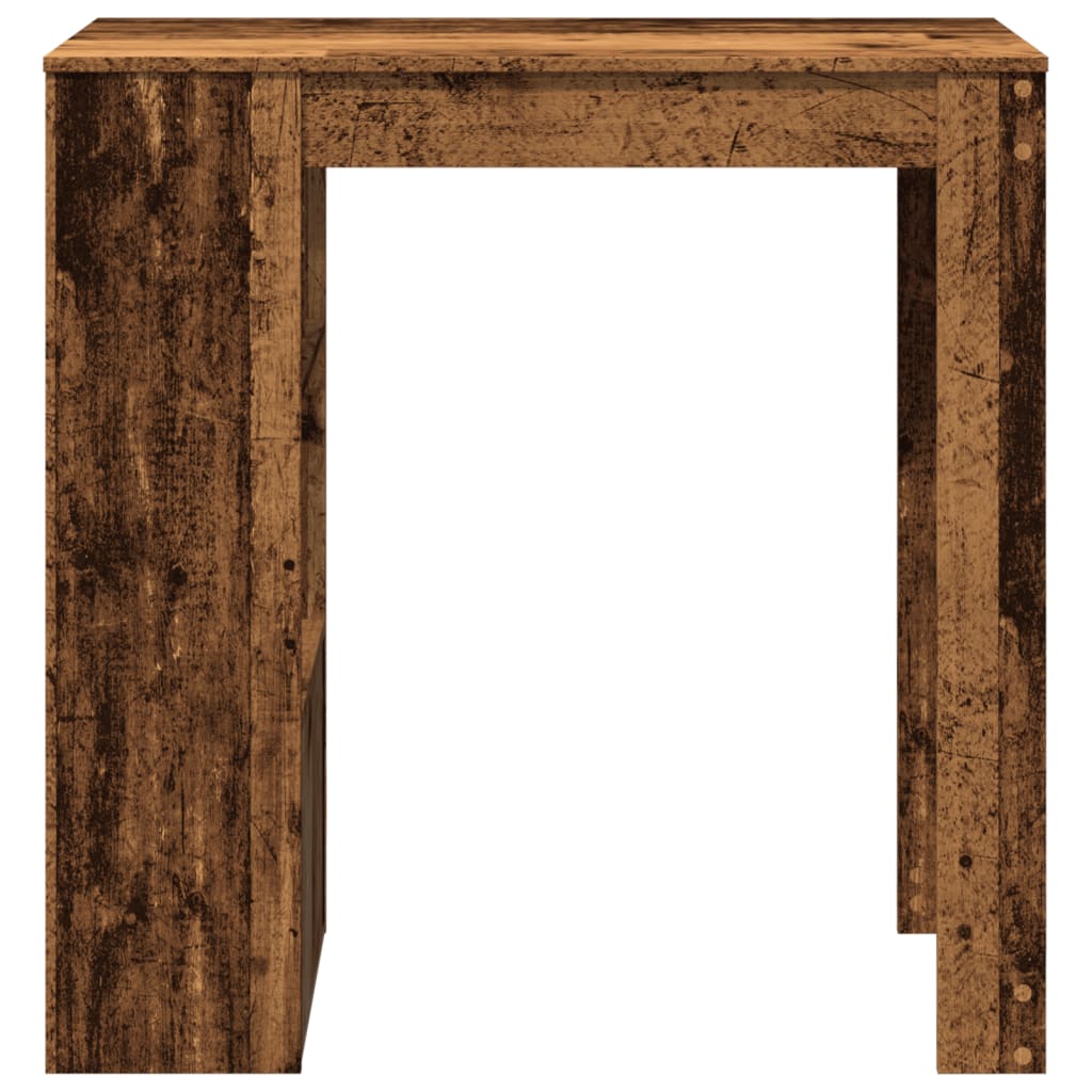 Bartafel met rekken 102x50x103,5 cm bewerkt hout oud houtkleur