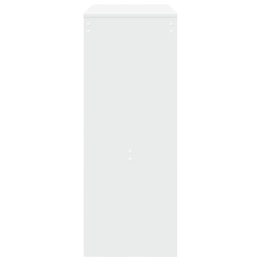 Bartafel met rekken 90x40x103,5 cm bewerkt hout wit