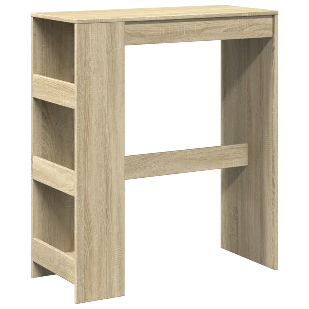 Bartafel met rekken 90x40x103,5 cm hout sonoma eikenkleur