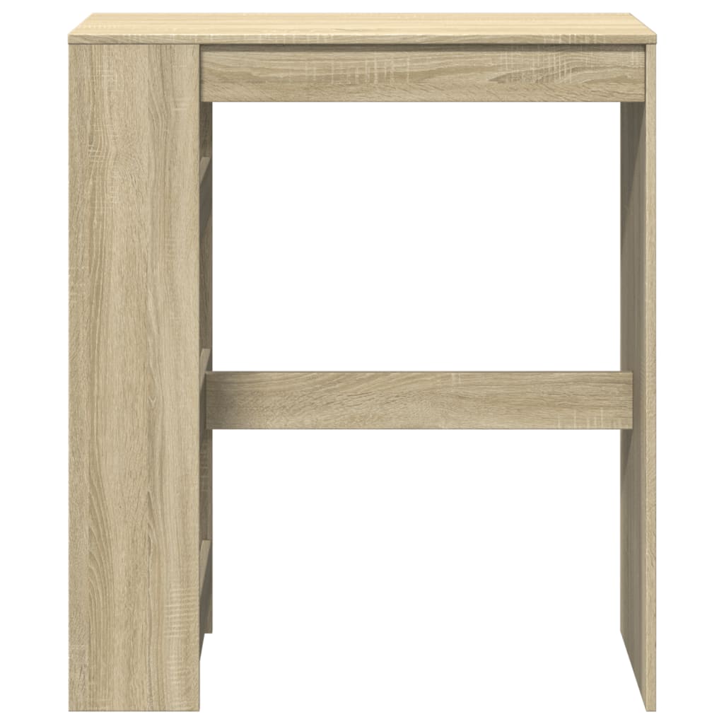 Bartafel met rekken 90x40x103,5 cm hout sonoma eikenkleur