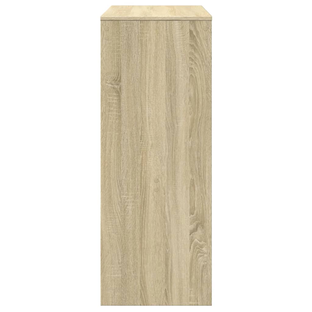 Bartafel met rekken 90x40x103,5 cm hout sonoma eikenkleur