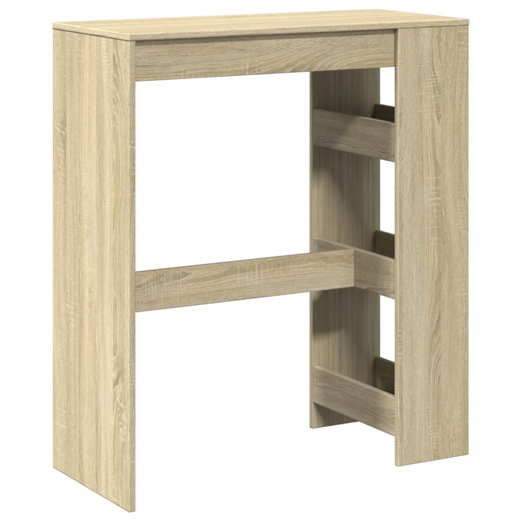 Bartafel met rekken 90x40x103,5 cm hout sonoma eikenkleur