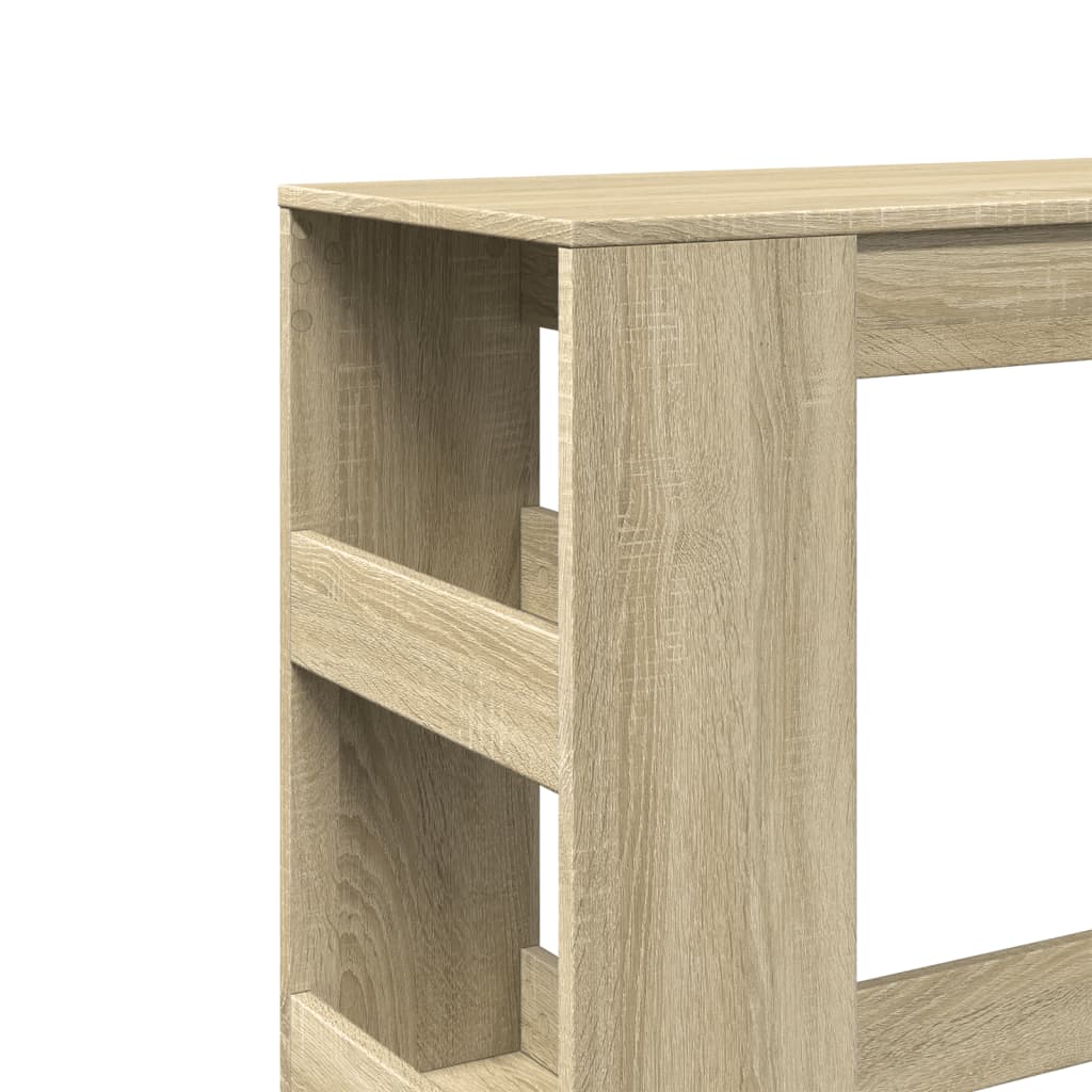 Bartafel met rekken 90x40x103,5 cm hout sonoma eikenkleur