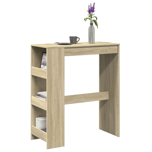 Bartafel met rekken 90x40x103,5 cm hout sonoma eikenkleur