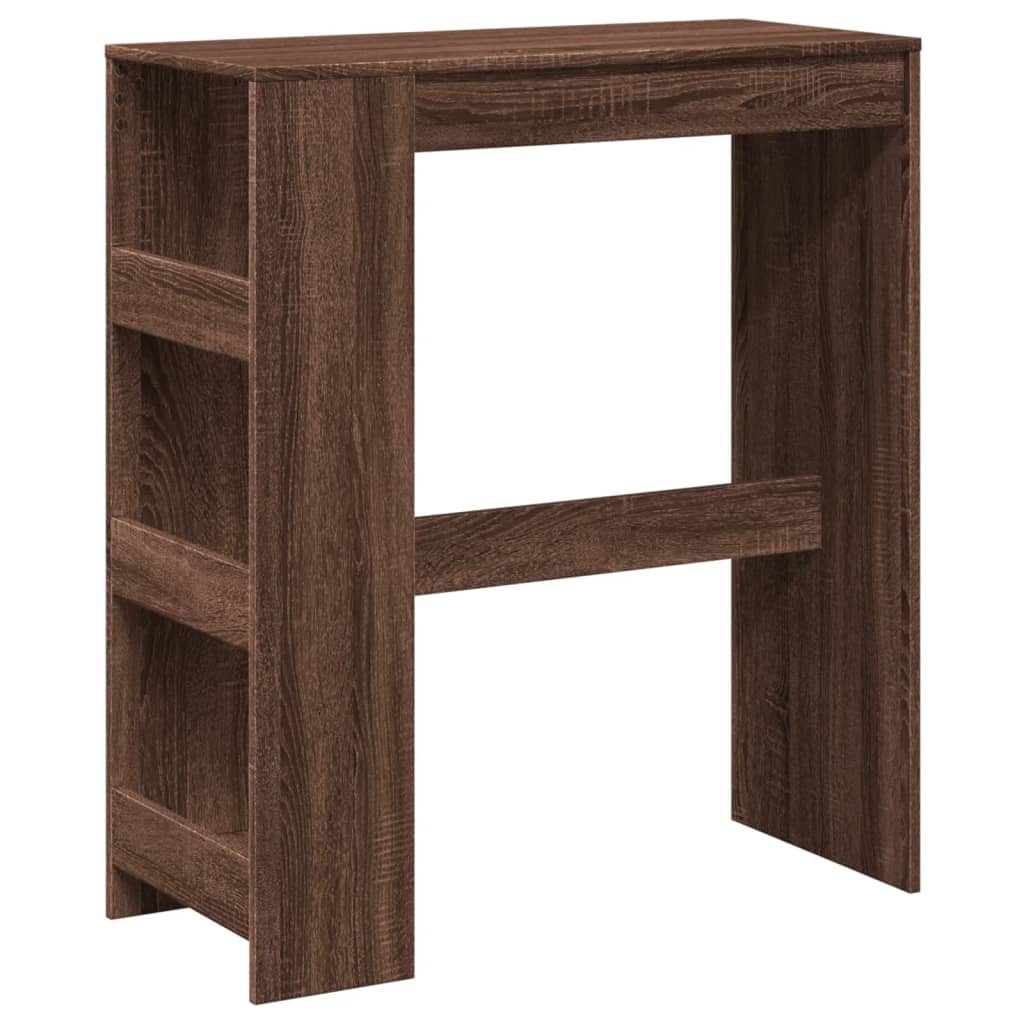 Bartafel met rekken 90x40x103,5 cm bewerkt hout bruin eiken