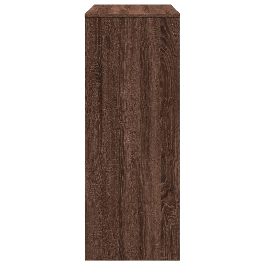 Bartafel met rekken 90x40x103,5 cm bewerkt hout bruin eiken