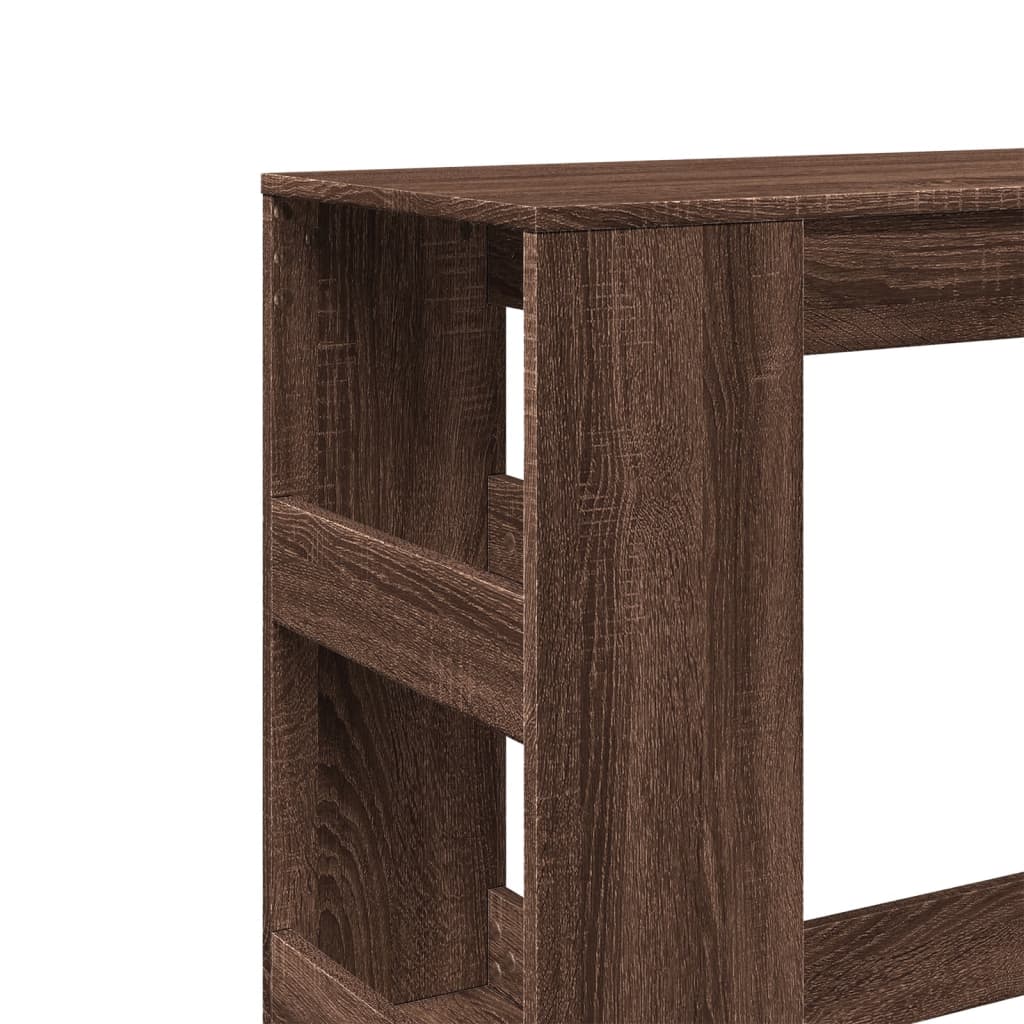 Bartafel met rekken 90x40x103,5 cm bewerkt hout bruin eiken