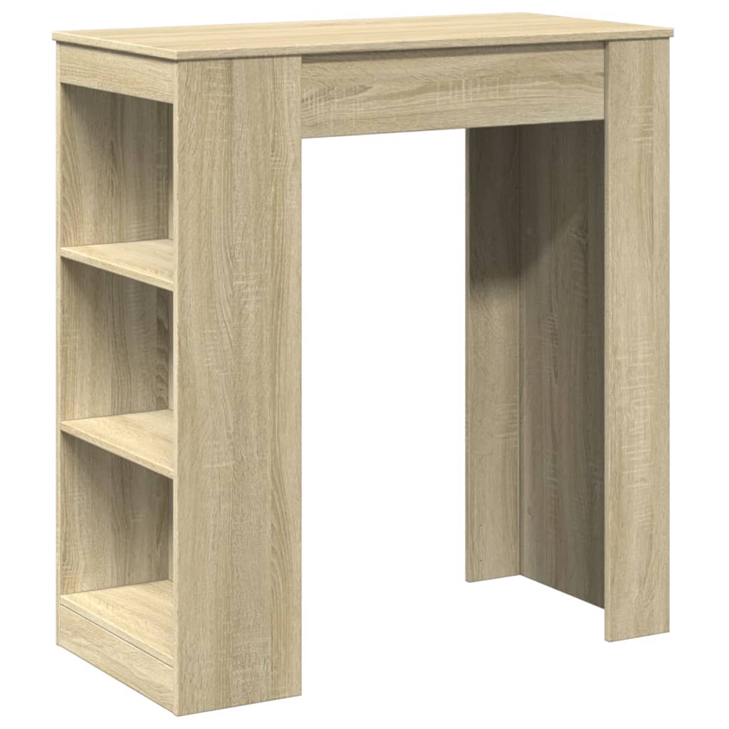 Bartafel met rekken 95x47x103,5 cm hout sonoma eikenkleur