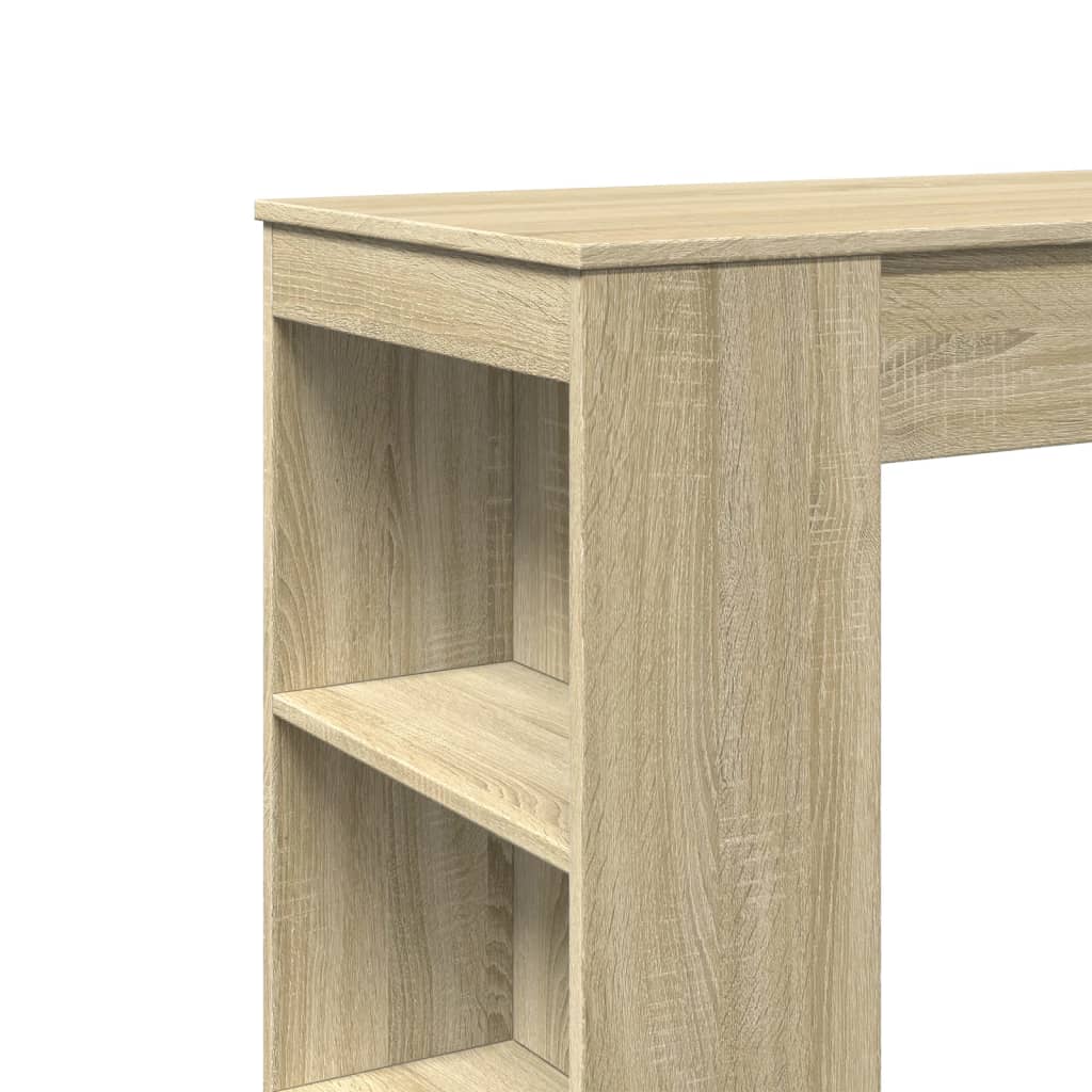 Bartafel met rekken 95x47x103,5 cm hout sonoma eikenkleur