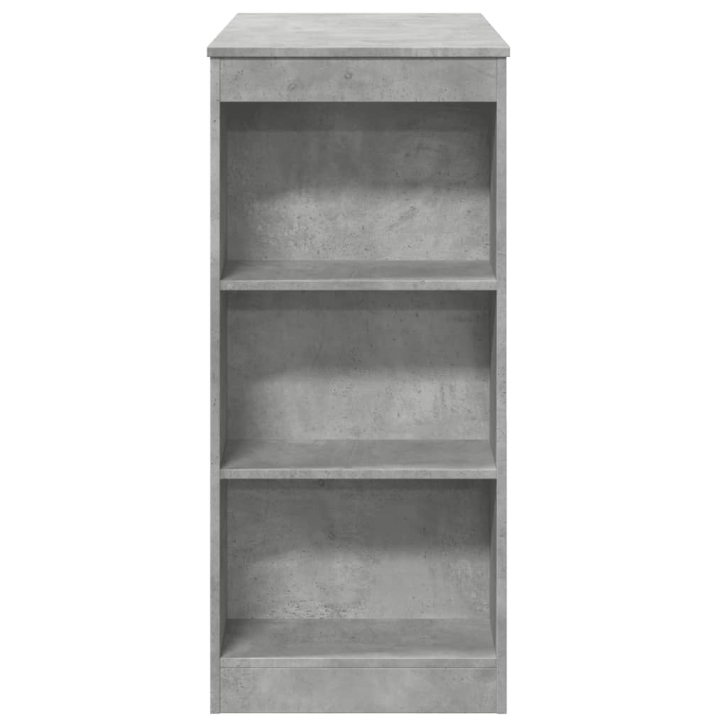 Bartafel met rekken 95x47x103,5 cm bewerkt hout betongrijs