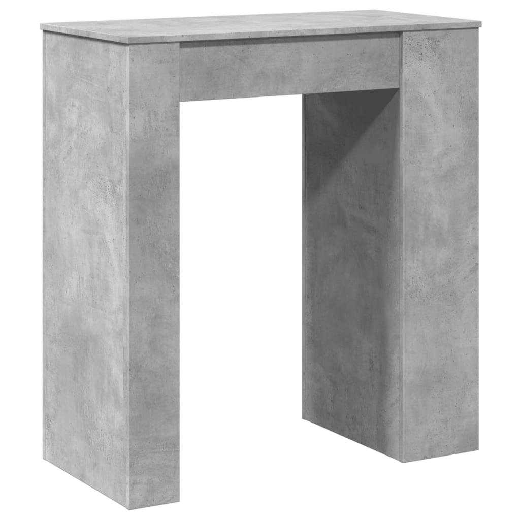 Bartafel met rekken 95x47x103,5 cm bewerkt hout betongrijs