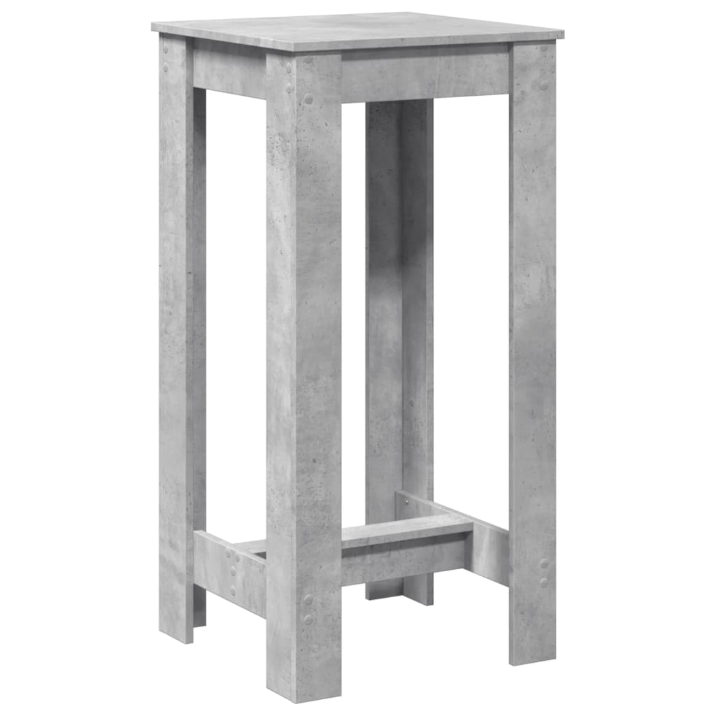 Bartafel 51x50x103,5 cm bewerkt hout betongrijs