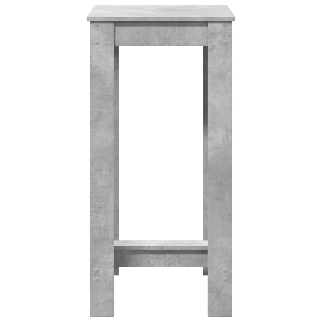 Bartafel 51x50x103,5 cm bewerkt hout betongrijs