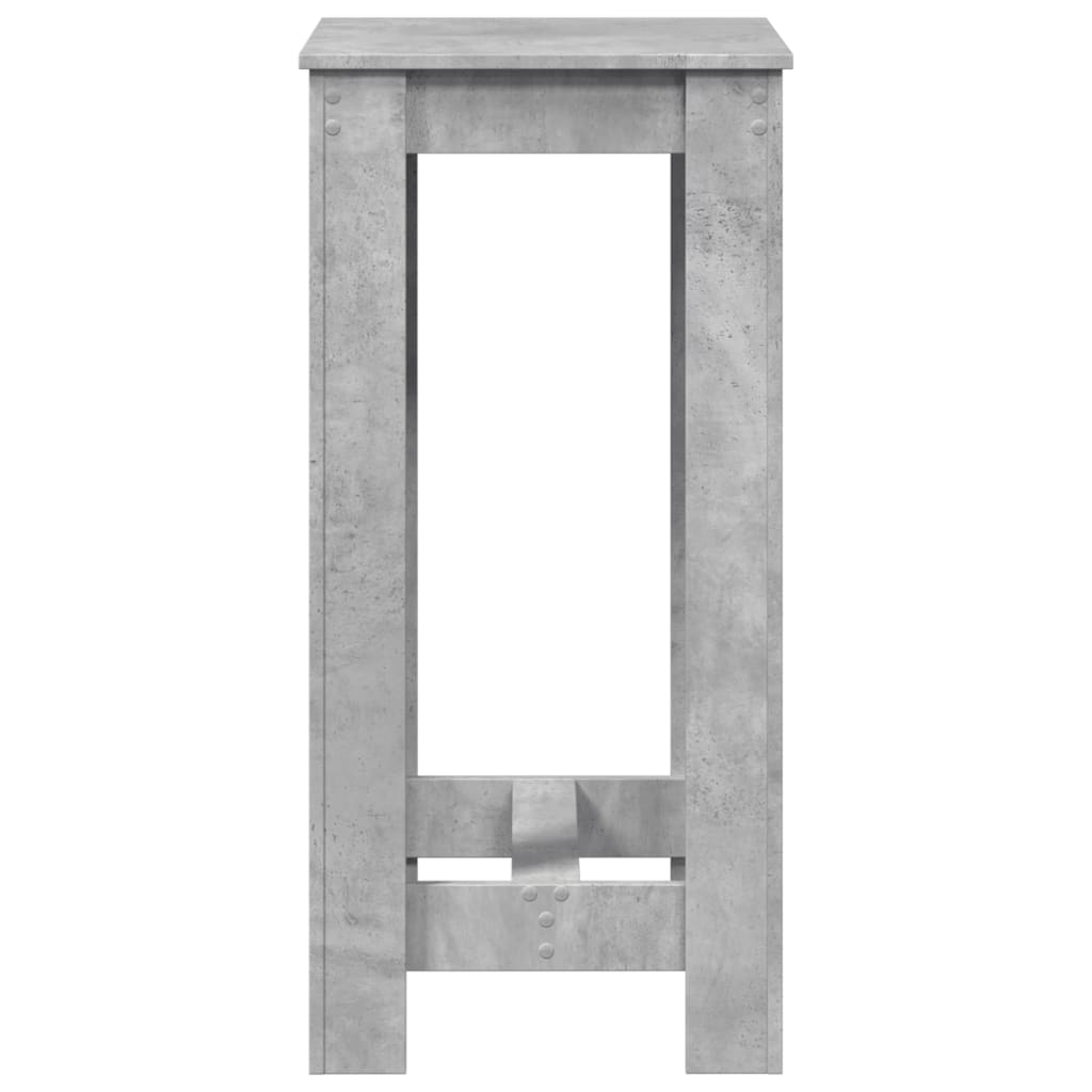 Bartafel 51x50x103,5 cm bewerkt hout betongrijs