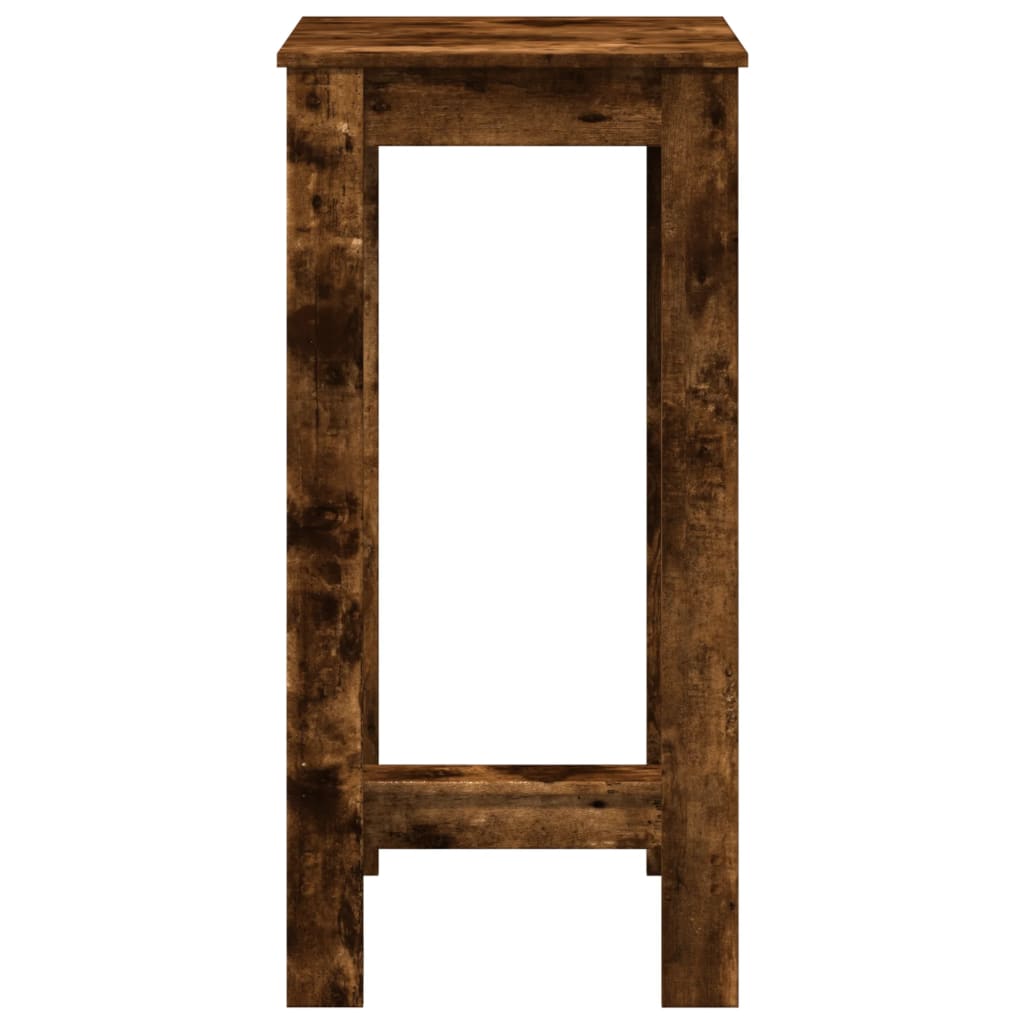 Bartafel 51x50x103,5 cm bewerkt hout gerookt eikenkleur