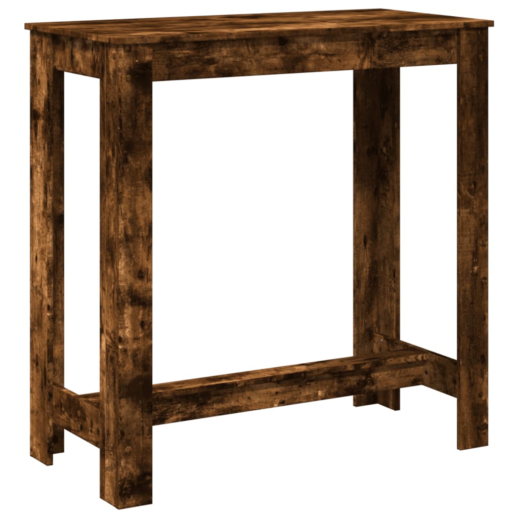 Bartafel 102x50x103,5 cm bewerkt hout gerookt eikenkleurig