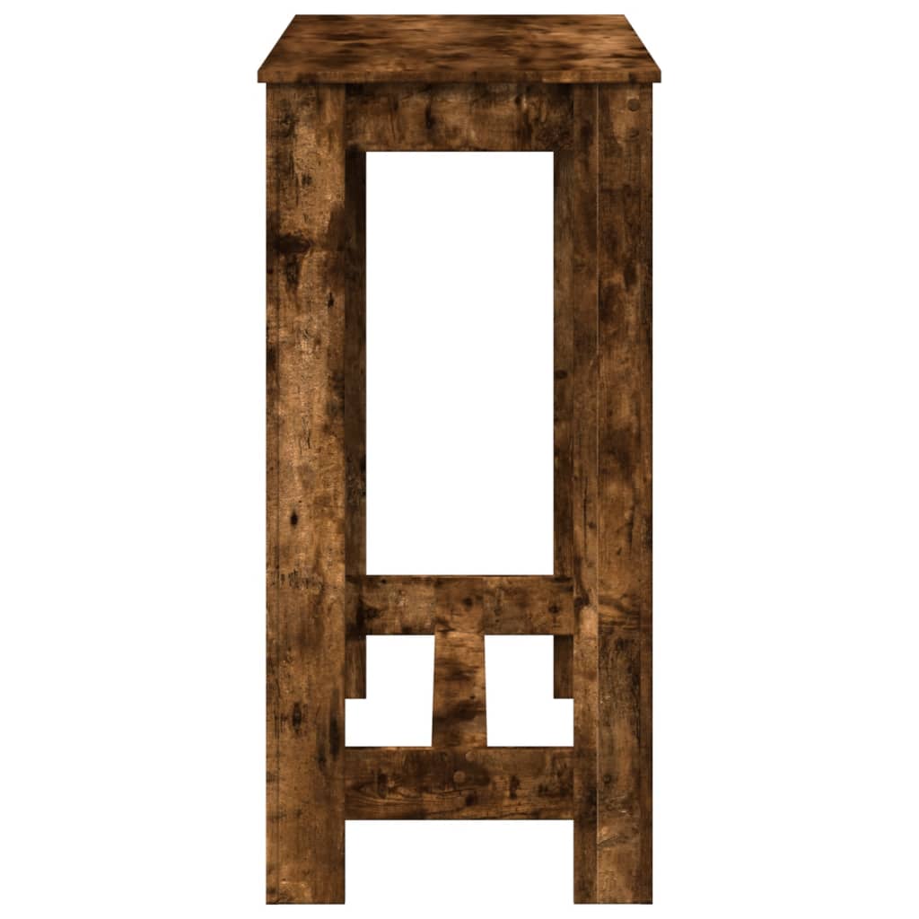 Bartafel 102x50x103,5 cm bewerkt hout gerookt eikenkleurig
