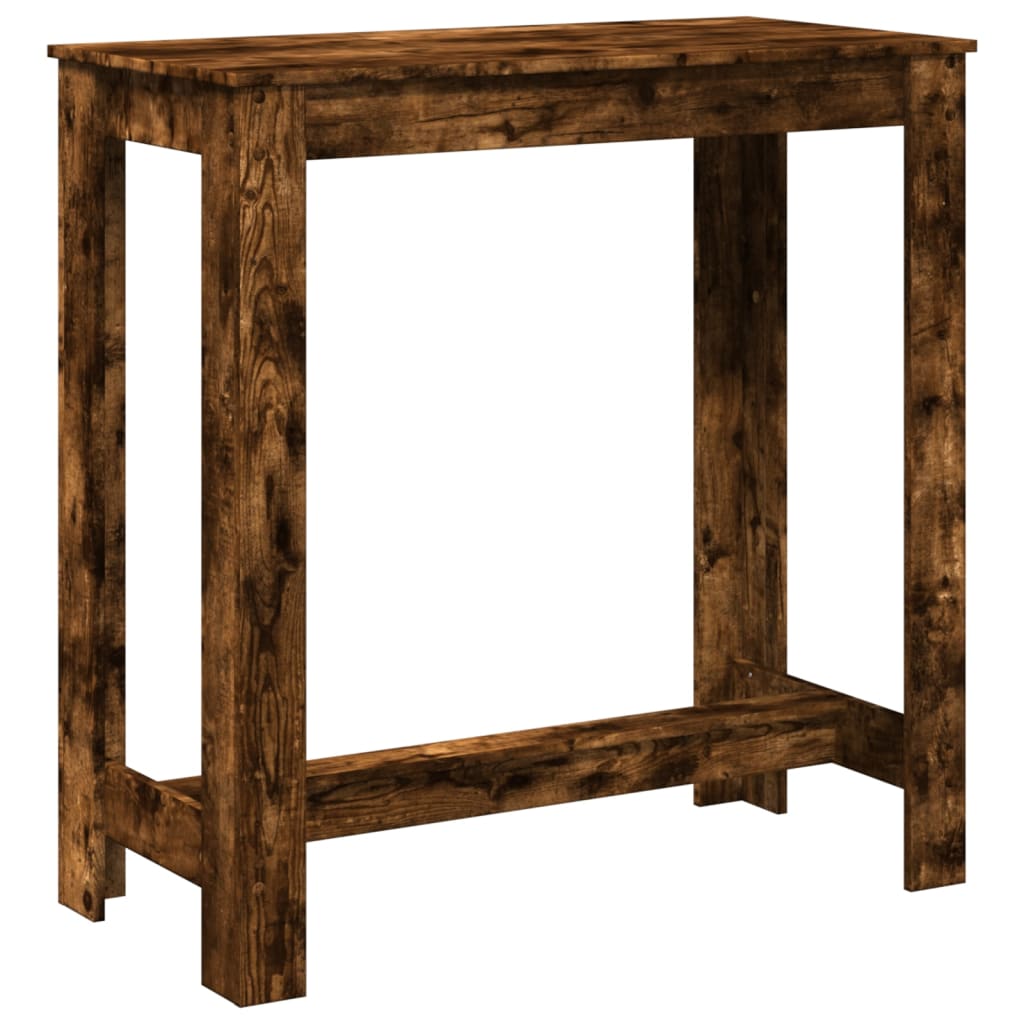 Bartafel 102x50x103,5 cm bewerkt hout gerookt eikenkleurig